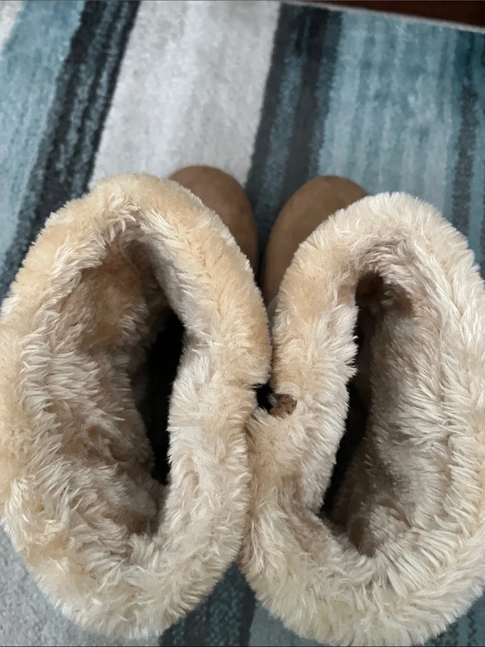 Women’s Faux Fur Fold-Over Winter Boots - Brown